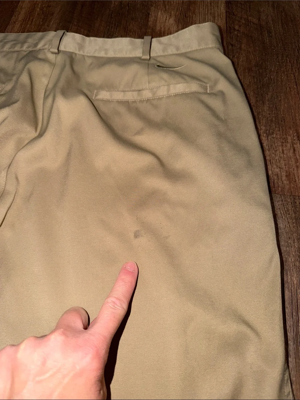 Nike Golf Pants Mens 34x32 Tan Performance Dri-FIT Flat Front319685--235